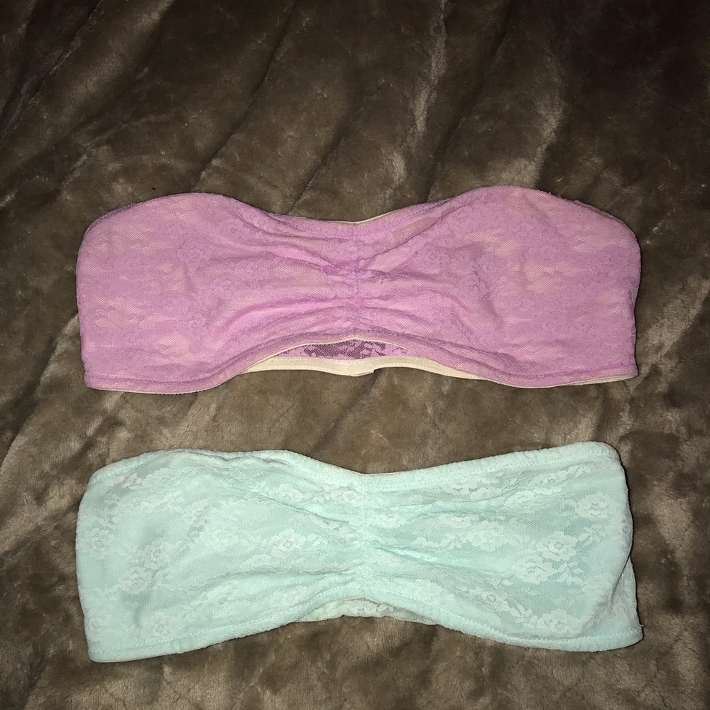 VS Pink Lace Bandeaus, 2 for $10